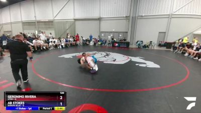 126 lbs 4th Wrestleback (16 Team) - Geronimo Rivera, Utah vs Ab Stokes, Kansas Blue