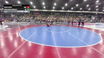 150 lbs Quarterfinal - Kort Feist, Mandan Wrestling Club vs Benjamin Beesley, Rider Wrestling
