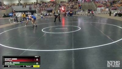 AA 170 lbs Semifinal - Wyatt Gibbs, Brentwood vs Samuel Griggs, Wilson Central