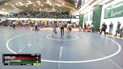 105 lbs Cons. Round 2 - Allie Macomber, Fremont vs Isabel Ash, New Plymouth