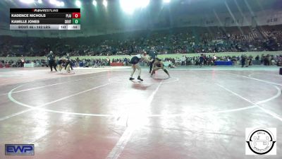 143 lbs Consi Of 16 #2 - Kadence Nichols, Plainview JH vs Kamille Jones, Southmoore SaberCats Wrestling