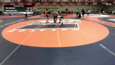 165 lbs 3rd Place Match - Brayden Peet, Wisconsin-Whitewater vs Bo Koedam, Coe