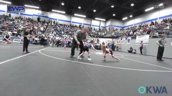 37/40 lbs Rr Rnd 1 - Riley Tarwater, Eufaula Ironheads Wrestling Club vs Emsley Bogle (37), Noble Takedown Club