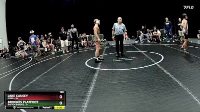 120 lbs Round 6 (8 Team) - Jake Causey, POWA vs Brookes Platfoot, Dayton Bandits