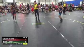 92 lbs Round 2 (6 Team) - Isaiah Zarate, No Escape Wrestling Academy vs Jeramiah Hayes, American Gladiators-Red