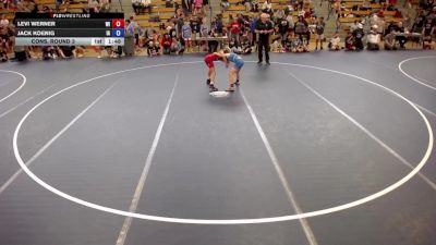 86 lbs Cons. Round 3 - Levi Werner, WI vs Jack Koenig, IA