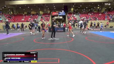 102 lbs Round 3 - Alexandria Skidmore, OK vs Jaycee Wiscombe, KS