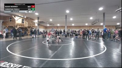 100 lbs 3rd Place - Isaiah Mowrey, Montgomery vs Christian Piselli, Cogan Station