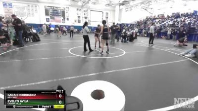 105 lbs Cons. Round 1 - Evelyn Avila, Laguna Hills vs Sarah Rodriguez, Hillcrest