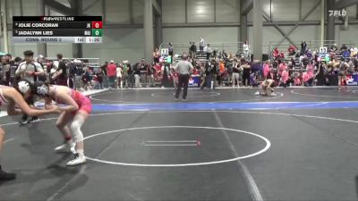 115 lbs Cons. Round 2 - Jolie Corcoran, Jr. Kaws vs Jadalynn Lies, Maize