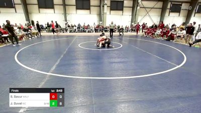 133 lbs Final - Shailen Savur, Wesleyan vs Jacob Duval, Rhode Island College