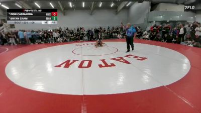 106 lbs Cons. Round 7 - Zion Castaneda, Greeley Central vs Bryan Cram, Fort Collins