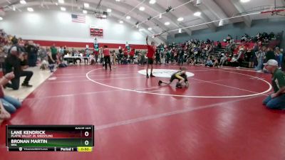 53-57 lbs Round 5 - Bronan Martin, HRA vs Lane Kendrick, Platte Valley Jr. Wrestling