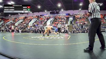215 lbs Quarterfinals (8 Team) - Sean O`Keefe, Brighton HS vs Brady Hamby, Dakota HS