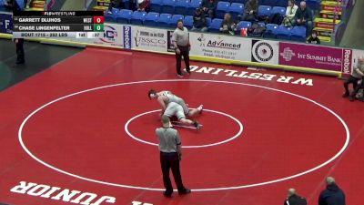 252 lbs Consi Of 8 #2 - Garrett Dluhos, Westmont Hilltop vs Chase Lingenfelter, Hollidaysburg