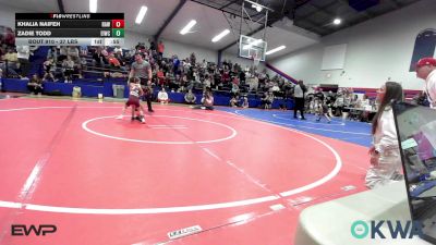 37 lbs Rr Rnd 1 - Khalia Naifeh, Raw Wrestling Club vs Zadie Todd, Eufaula Ironheads Wrestling Club