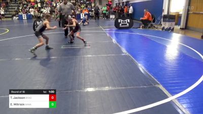 68 lbs Round Of 16 - Trey Jackson, Bradford vs Ethan Mitrisin, SHWA