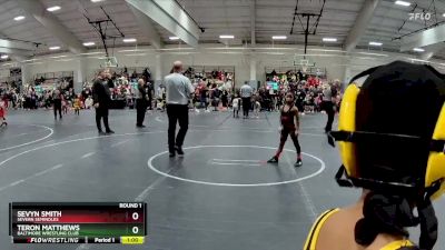 60 lbs Round 1 - Sevyn Smith, Severn Seminoles vs Teron Matthews, Baltimore Wrestling Club