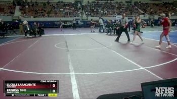 114 lbs Cons. Round 4 - Lucille Laracuente, Agua Fria vs Kathryn Sims, Campo Verde