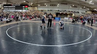 157 lbs Semis (4 Team) - Lucas Callahan, Lakeway Christian Academy vs Bodie Roberson, Battle Ground Academy