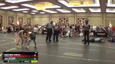 70 lbs Round 2 (6 Team) - Matthew Amelio, Olympic vs JON SNYDER, Keystone Krush