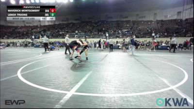 112 lbs Consi Of 16 #2 - Maverick Montgomery, Skiatook Youth Wrestling vs Lenox Truong, Shelton Wrestling Academy