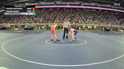 D3-120 lbs Quarterfinal - Colton Whittaker, Frankenmuth vs Mason Haines, Dundee