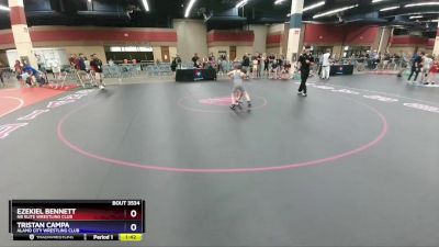 78 lbs Quarterfinal - Ezekiel Bennett, NB Elite Wrestling Club vs Tristan Campa, Alamo City Wrestling Club