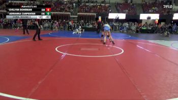 137 lbs Cons. Round 3 - Adrianna Carpenter, Conrad Wrestling Club vs Evelynn Bohrman, Bozeman Wrestling Club
