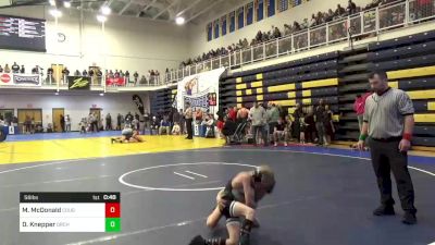 56 lbs Consi Of 8 #2 - Mayson McDonald, Cougars vs David Knepper, Orchard WC