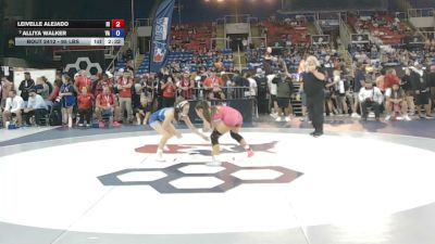 95 lbs Cons. Semis - Leivelle Alejado, Hawaii vs Alliya Walker, Virginia