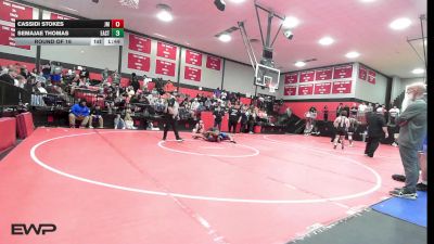 190 lbs Round Of 16 - Cassidi Stokes, John Marshall vs Semajae Thomas, East Central HS