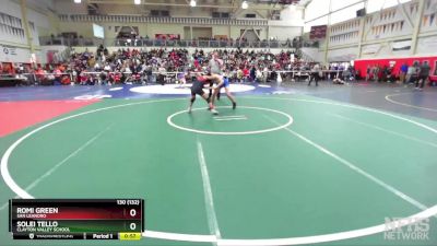 130 (132) Cons. Round 2 - Solei Tello, Clayton Valley School vs Romi Green, San Leandro