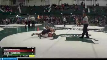 184 lbs Cons. Semi - Carson Berryhill, Oklahoma vs Layne Malczewski, Michigan State