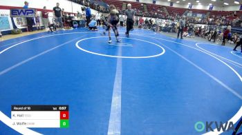 61 lbs Round Of 16 - Kash Hall, Tecumseh Youth Wrestling vs Jaysten Wolfe, Division Bell Wrestling