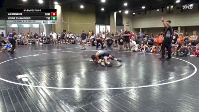 75 lbs Round 3 (6 Team) - AJ Rogers, North DeSoto Red WA vs Korr Chambers, The Factory Wrestling