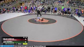 49 lbs Champ. Round 2 - Kelan Carbajal, Tualatin Wolfpack Wrestling vs Liam Bunnell, Umpqua Wrestling Club