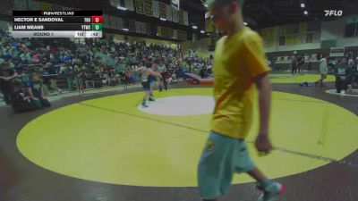 155 lbs Round 1 - Hector E Sandoval, Team SoCal WC vs Liam Means, Yucaipa Thunder Wrestling Club