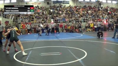 132 lbs Quarterfinal - Kylee Sardina, CRV. River Valley vs Macy Walborn, Mechanicsburg