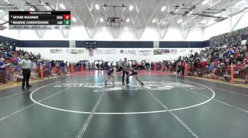 Girls 102 lbs Semifinal - Maddie Christensen, Lassen Girls vs Tatum Wagner, Durham Girls