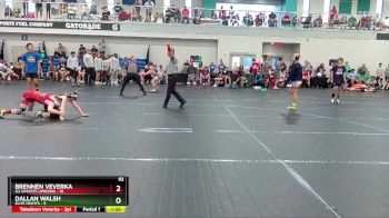 92 lbs Quarterfinals (8 Team) - Brennen Veverka, U2 Upstate Uprising vs Dallan Walsh, Elite Misfits