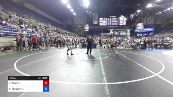 160 lbs Cons 64 #1 - Joseph Clark, Maryland vs Konlin Weaver, Georgia