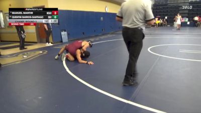 125 lbs Champ. Round 3 - Manuel Martir, Mt. San Antonio College vs Quentin Barros-Santiago, Rio Hondo College