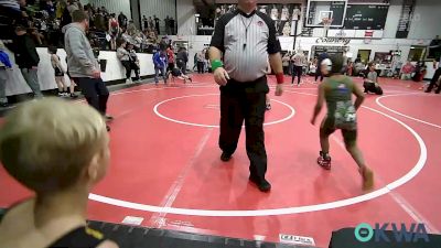 70 lbs Quarterfinal - Joseph Arsee Jr, R.A.W. vs Bryce Harlin, Muskogee Wrestling Federation