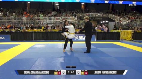 Sienna Ocean Salaheddine vs Jordan Fawn Saunders 2025 Pan Kids Jiu-Jitsu IBJJF Championship