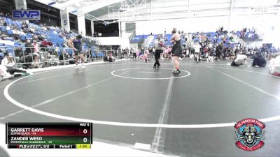 210 lbs Semis (4 Team) - Garrett Davis, Slyfox Black vs Zander Weso, Potentially Dangerous