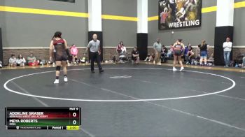 155 lbs Cons. Round 3 - Addeline Graser, Nebraska Wrestling Academy vs Meya Roberts, Iowa