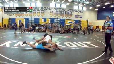 150 lbs Champ Round 1 (16 Team) - Zeke Johnson, Kongkrete WC vs Logan Hornbaker, Naperville Central