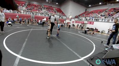 49 lbs Round Of 16 - Jayce CLARK, Division Bell Wrestling vs Kannon Keith, Midwest City Bombers Youth Wrestling Club