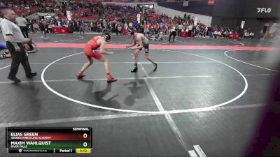 150 lbs Semifinal - Maxim Wahlquist, River Falls vs Elias Green, Askren Wrestling Academy